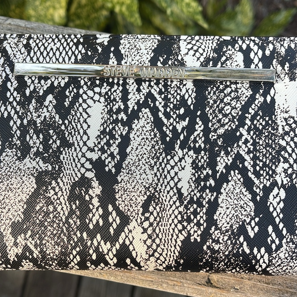 Steve Madden Python Print Zip Around Wallet - image 2